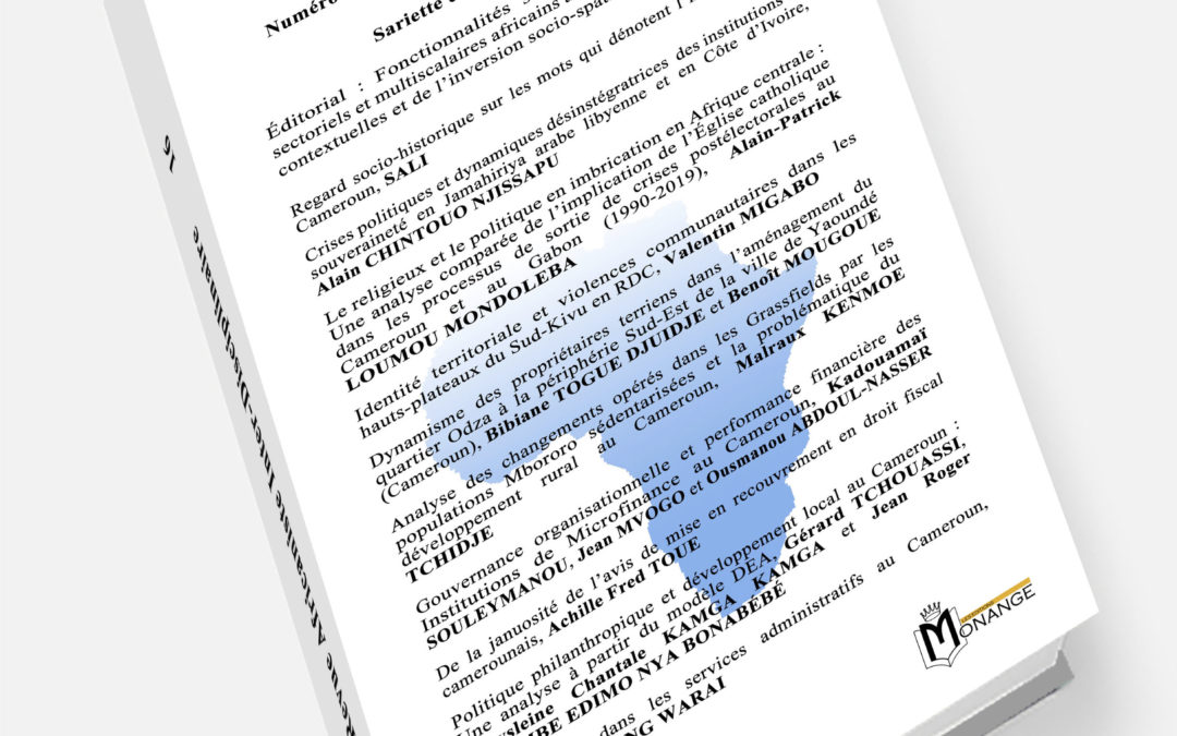 Revue Africaniste Inter-Disciplinaire – RAID N°16