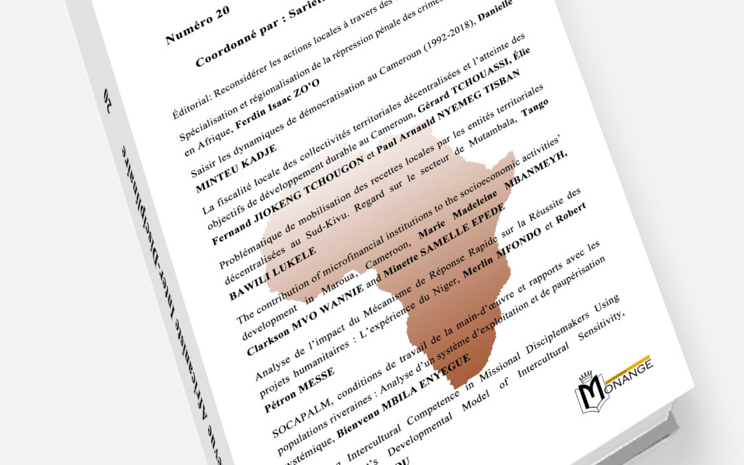 Revue Africaniste Inter-Disciplinaire – RAID N°20
