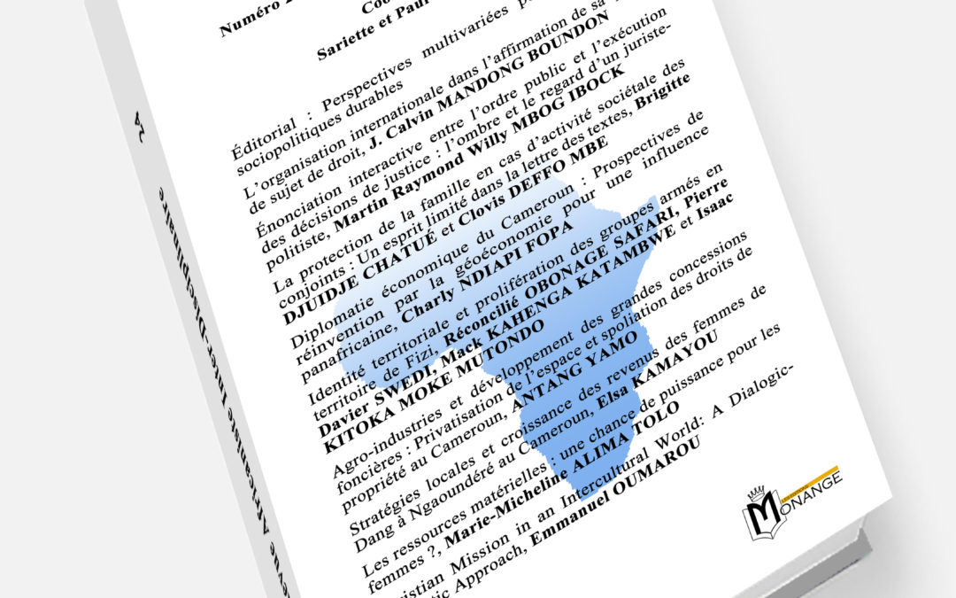 Revue Africaniste Inter-Disciplinaire – RAID N°24