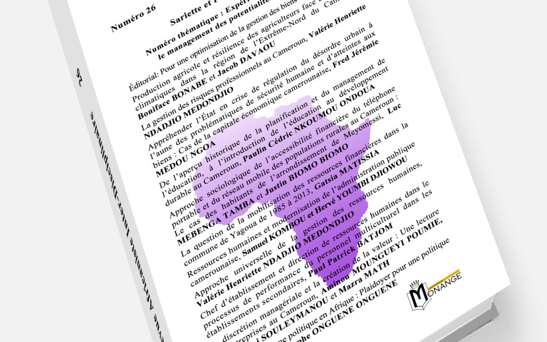 Revue Africaniste Inter-Disciplinaire – RAID N°26