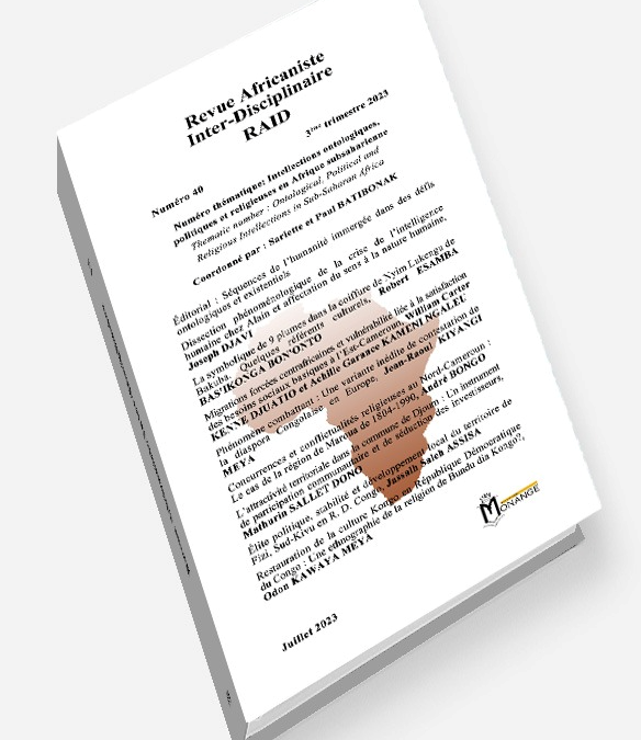 Revue Africaniste Inter-Disciplinaire – RAID N°40