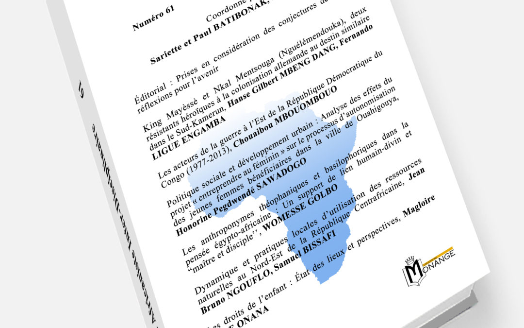 Revue Africaniste Inter-Disciplinaire – RAID N°61