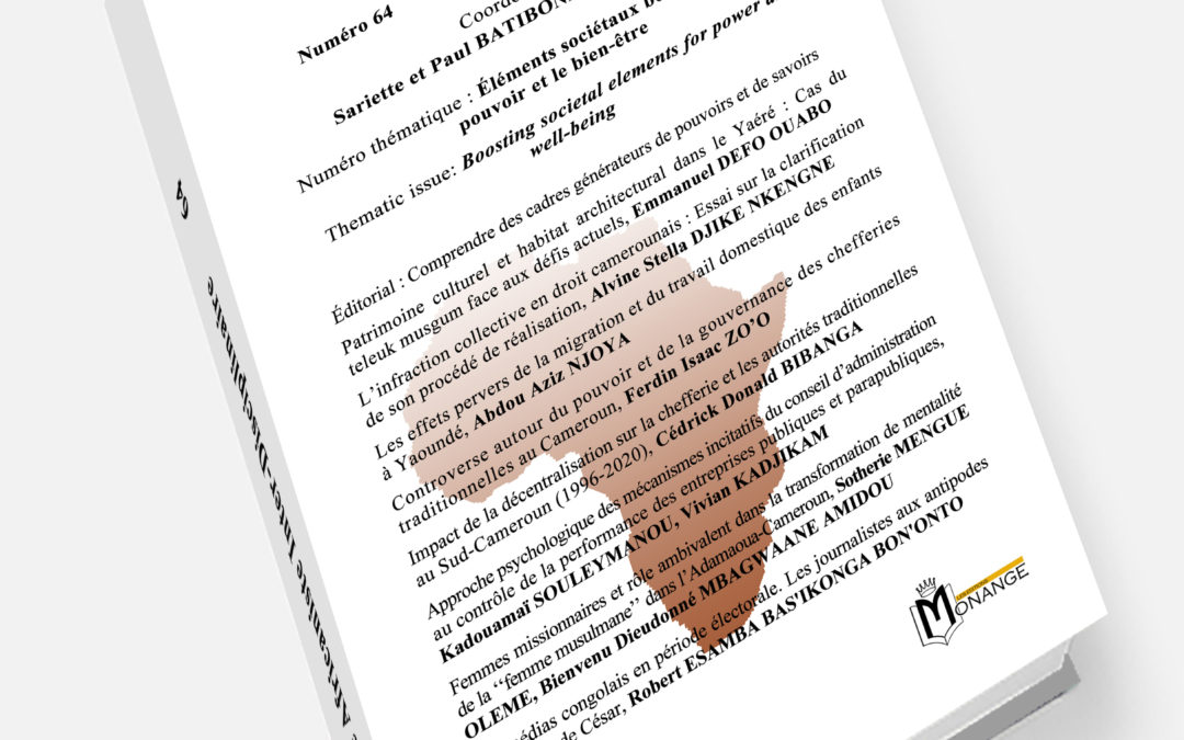 Revue Africaniste Inter-Disciplinaire – RAID N°64