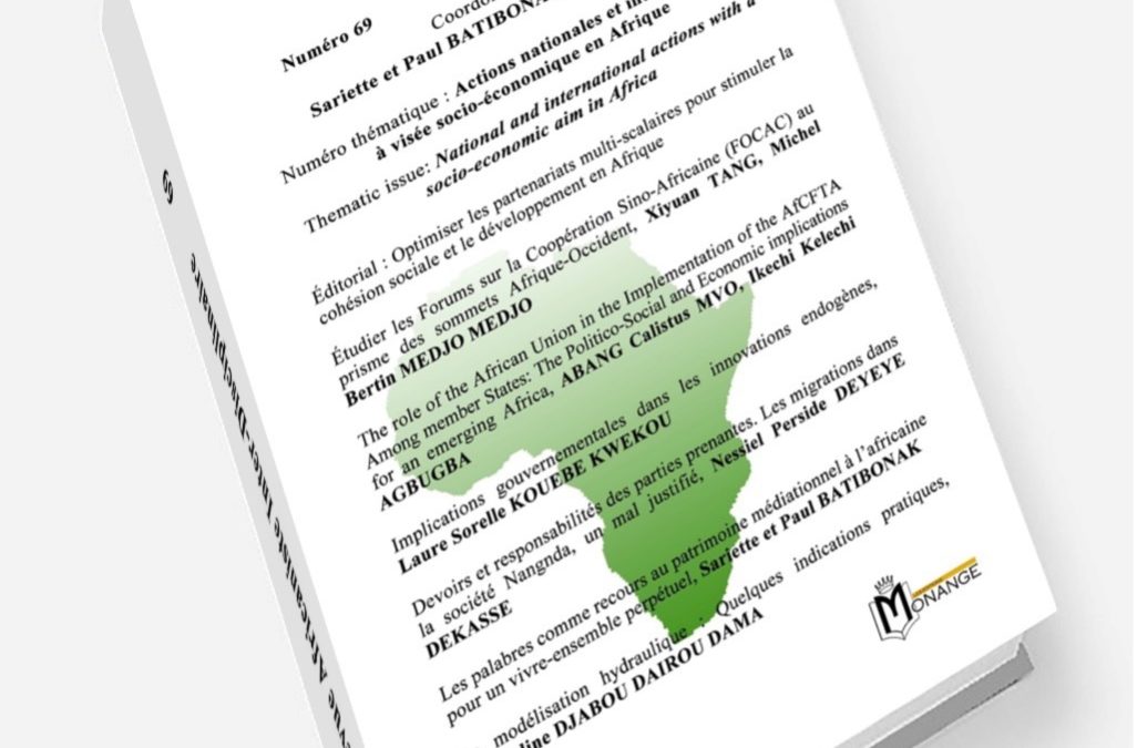 Revue Africaniste Inter-Disciplinaire – RAID N°69
