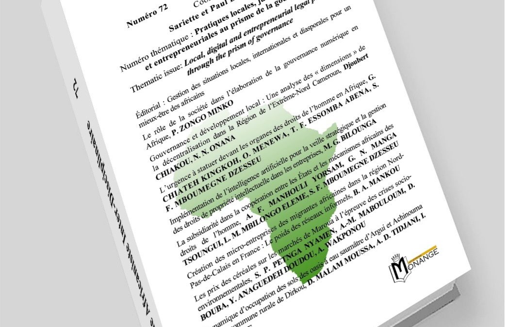 Revue Africaniste Inter-Disciplinaire –RAID 72